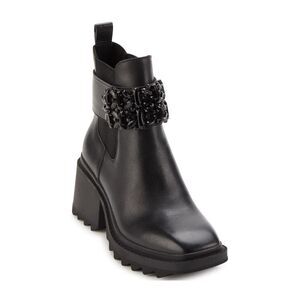 Karl Lagerfeld Women Cavin Lug Sole Chelsea Boot Shoes Black 8